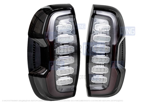 Полный комплект установки диодных фонарей на Шевроле Нива