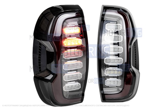 Полный комплект установки диодных фонарей на Шевроле Нива