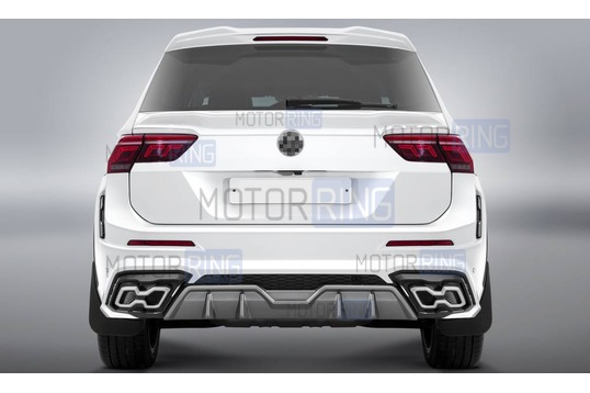 Задний бампер ЮролТюнинг для Volkswagen Tiguan_1