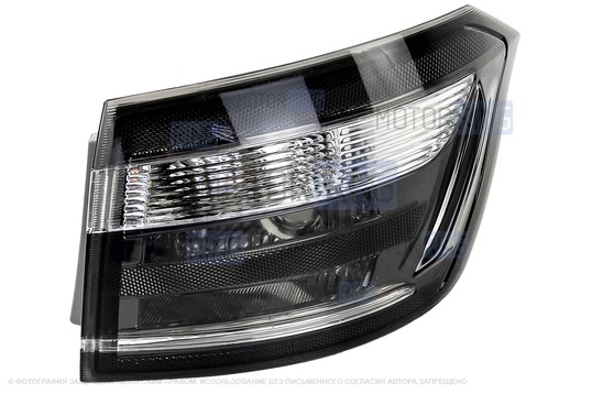 Черный аналоговый задний правый фонарь ML на крыло для Лада Веста