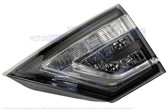 Черный задний правый аналоговый фонарь ML на крышку багажника для Лада Веста