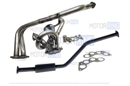 Выпускной комплект DK Pro без глушителя (паук Subaru Sound, резонатор с бочкой) для ВАЗ 2101-2107_1