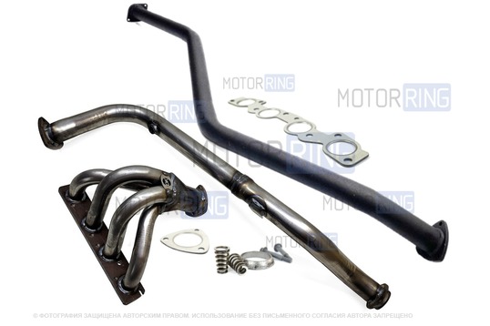 Выпускной комплект DK Pro без глушителя (паук 4-1, резонатор-труба) для 16 кл ВАЗ 2101-2107_1