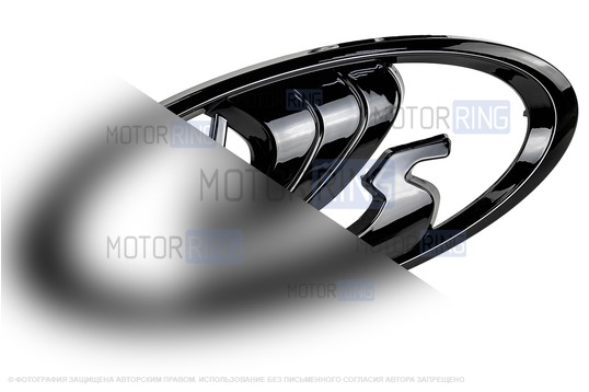 Антихром комплект передка (LED иксы и шильдик) для Лада Веста, Веста SW 2015-2021 годов