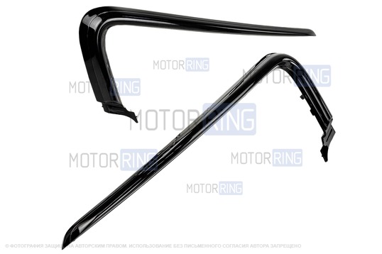 Антихром комплект передка (LED иксы и шильдик) для Лада Веста, Веста SW 2015-2021 годов