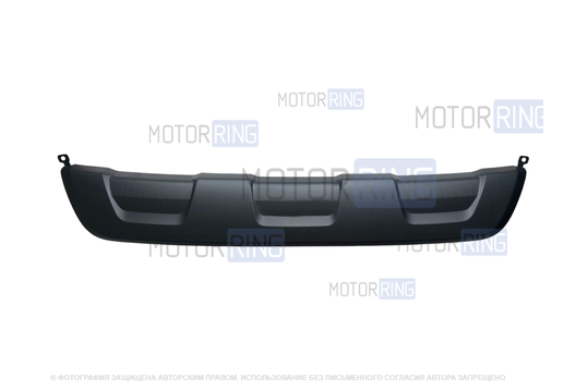 Накладка заднего бампера черная для Renault Logan 2 Stepway_1