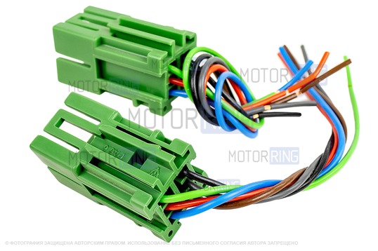 Комплект разъемов электрозеркал (мама) для Лада Калина, Приора, Гранта