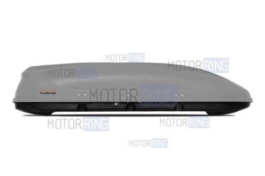 Аэродинамический односторонний бокс-багажник PT Group Turino Sport серый (510л) на крышу_1