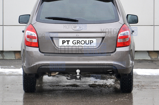 Тягово-сцепное устройство (фаркоп) PT Group со съемным квадратом для Лада Гранта FL универсал_1