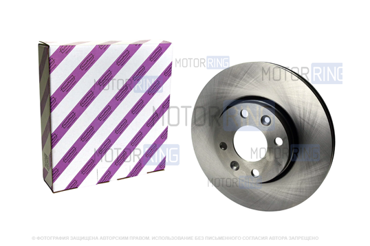 Вентилируемый тормозной диск ПТИМАШ R15 без насечек и перфорации для Лада Ларгус, Веста, Икс Рей_1