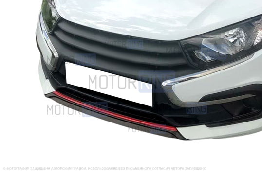 Накладка переднего бампера Drive Active для Лада Гранта FL