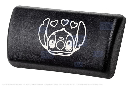 Крышка кнопки аварийной сигнализации Stitch белый для Лада Приора с 2013 г.в.