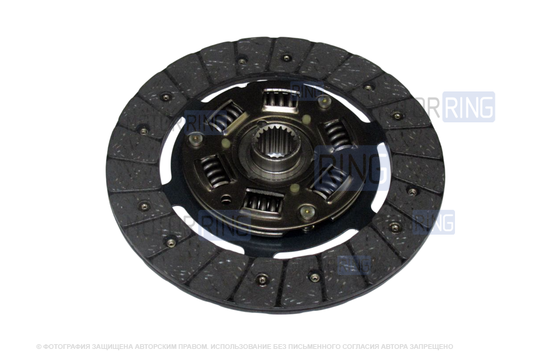 Диск сцепления ведомый ПТИМАШ 2107 с асбестовой накладкой для ВАЗ 2101-2107_1