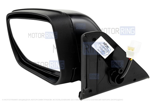 Левое боковое зеркало Урбан с электроприводом и обогревом в цвет для Лада 4х4, Нива Легенд
