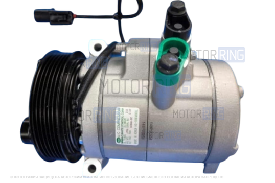 Компрессор кондиционера HALLA для Лада Приора_1