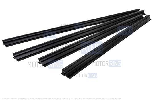 Комплект внутренних уплотнителей (бархоток) опускных стекол для УАЗ Патриот 31638_1