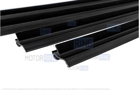 Комплект внутренних уплотнителей (бархоток) опускных стекол для УАЗ Патриот 31638