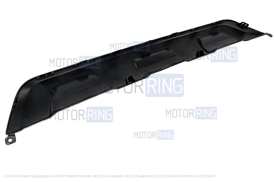 Накладка заднего бампера черная для Renault Logan 2 Stepway