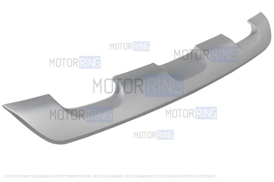 Накладка заднего бампера серебристая для Renault Sandero Stepway_1