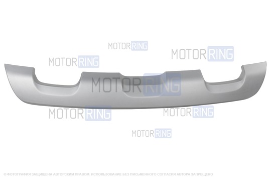 Накладка заднего бампера серебристая для Renault Sandero Stepway