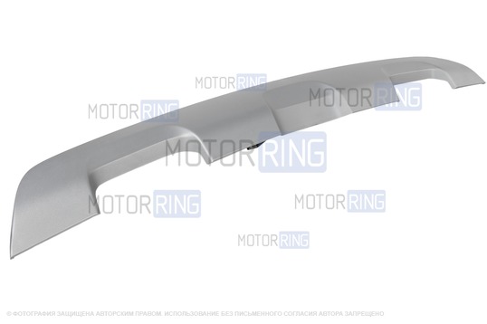 Накладка заднего бампера серебристая для Renault Sandero Stepway