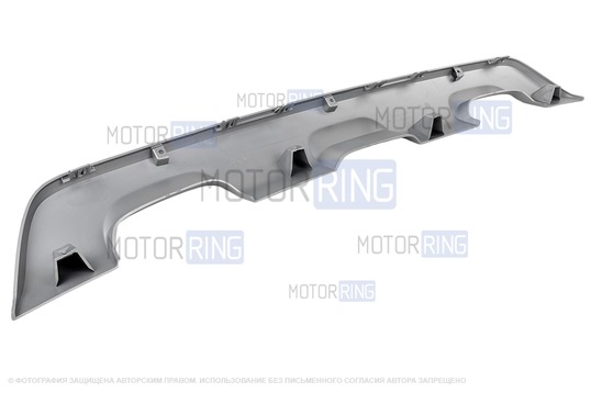 Накладка заднего бампера серебристая для Renault Sandero Stepway