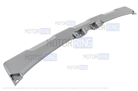 Накладка переднего бампера серебристая для Renault Sandero Stepway 2014-2018 г.в.