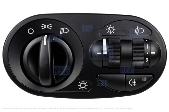 Блок управления светом ВИЭ под комплектацию Норма (без кнопки включения ПТФ) для Лада Калина