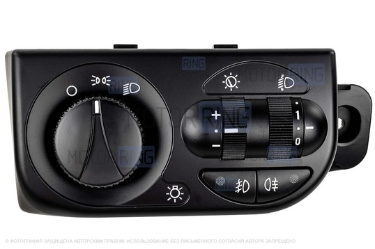 Блок управления светотехникой ВИЭ под комплектацию Люкс (с кнопкой включения ПТФ) для Лада Приора