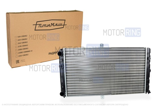 Радиатор охлаждения двигателя ПТИМАШ для инжекторных ВАЗ 2110-2112_1