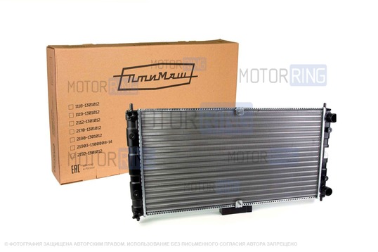 Радиатор охлаждения двигателя ПТИМАШ для Шевроле Нива, Лада Нива Тревел_1