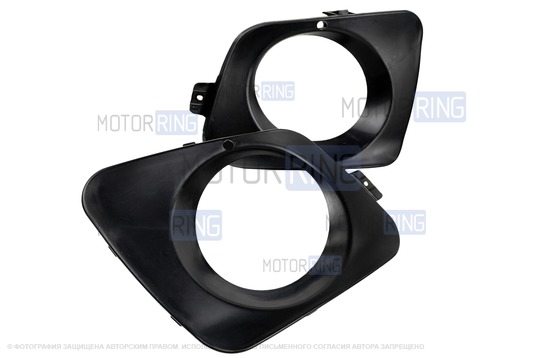 Неокрашенные рамки противотуманных фар (ПТФ) для Лада Калина