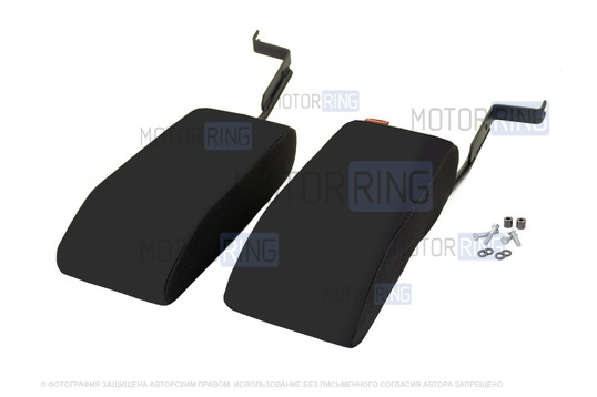 Комплект подлокотников Аламар 120мм (2шт) с чехлами из ткани для Шевроле Нива с 2014 г.в._1