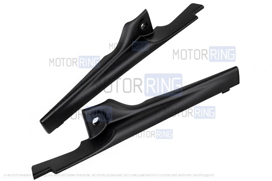 Накладки на петли капота (боковые жабо) для Renault Logan 2, Sandero 2