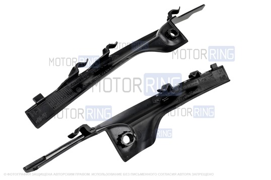 Накладки на петли капота (боковые жабо) для Renault Logan 2, Sandero 2