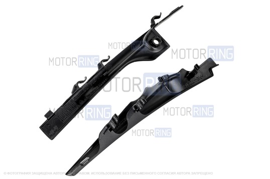 Накладки на петли капота (боковые жабо) для Renault Logan 2, Sandero 2