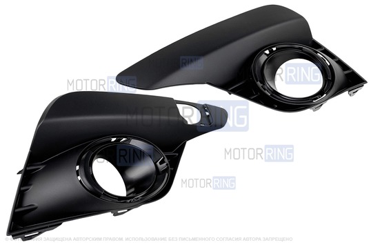 Облицовки противотуманных фар для Renault Logan 2, Sandero 2 с 2018 г.в.