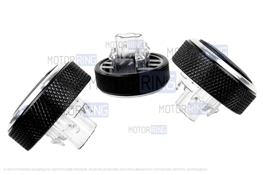 Металлические ручки регулировки блока отопителя с хром кольцом для Лада Ларгус, Рено Логан, Сандеро, Дастер, Ниссан Альмера