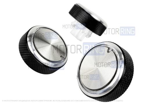 Металлические ручки регулировки блока отопителя Хром для Лада Ларгус, Рено Логан, Сандеро, Дастер, Ниссан Альмера