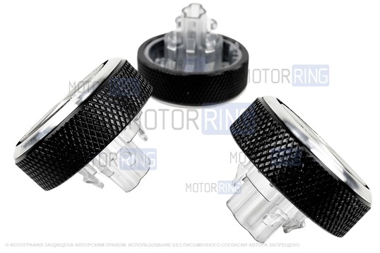 Металлические ручки регулировки блока отопителя Хром для Лада Ларгус, Рено Логан, Сандеро, Дастер, Ниссан Альмера