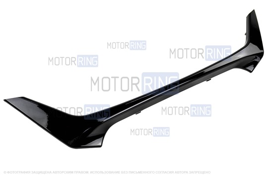 Молдинг консоли панели приборов (ласточка) Черный лак для Лада Веста