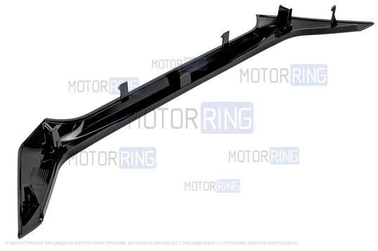 Молдинг консоли панели приборов (ласточка) Черный лак для Лада Веста