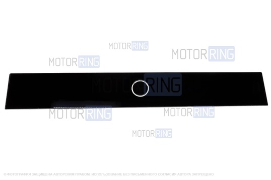 Стекло тонированное на крышку бардачка (накладка) с синей LED-подсветкой для ВАЗ 2107