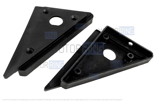 Боковые черные лаковые зеркала Truckman под Питер с механической регулировкой для ВАЗ 2104, 2105, 2107