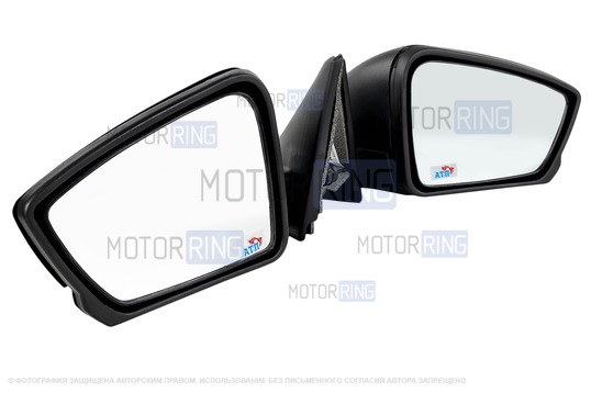 Боковые механические зеркала АТП в стиле Гранты адаптированные для ВАЗ 2110-2112, Лада Приора