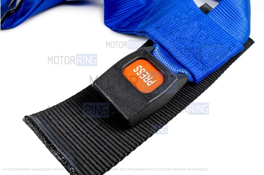 Ремни безопасности 4-точечные Street OMP Style синие