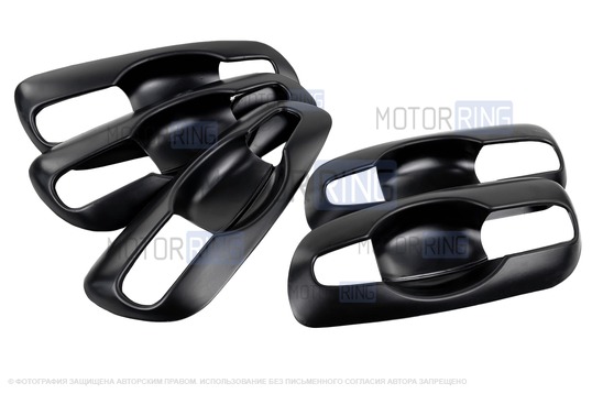 Комплект накладок вокруг ручек дверей и багажника (5 шт) с уплотнителем для Шевроле Нива, Лада Нива Тревел