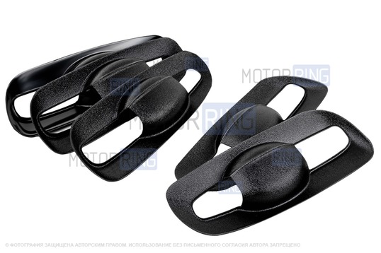 Комплект накладок вокруг ручек дверей и багажника (5 шт) с уплотнителем для Шевроле Нива, Лада Нива Тревел