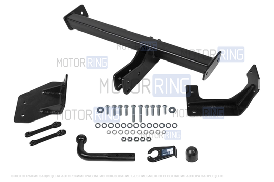 Фаркоп Berg F.1411.001 с шаром типа A (1500кг) для Jac JS4 с 2022 г.в., Москвич 3 с 2023 г.в._1