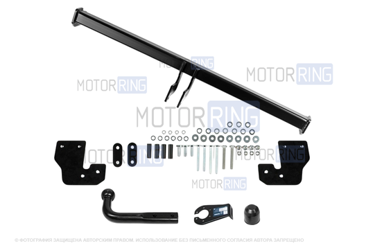 Фаркоп Berg F.1414.001 с шаром типа A (900кг) для Jac JS3, S3 Pro с 2022 г.в._1